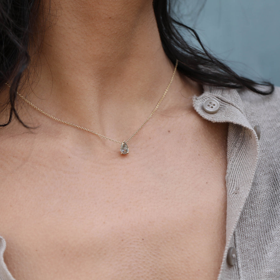 The Neshat Necklace - 1.04ct by East London jeweller Rachel Boston | Discover our collections of unique and timeless engagement rings, wedding rings, and modern fine jewellery. - Rachel Boston Jewellery