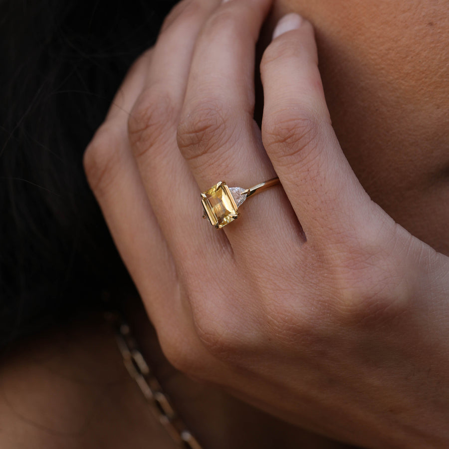 The Oyapok Ring by East London jeweller Rachel Boston | Discover our collections of unique and timeless engagement rings, wedding rings, and modern fine jewellery. - Rachel Boston Jewellery