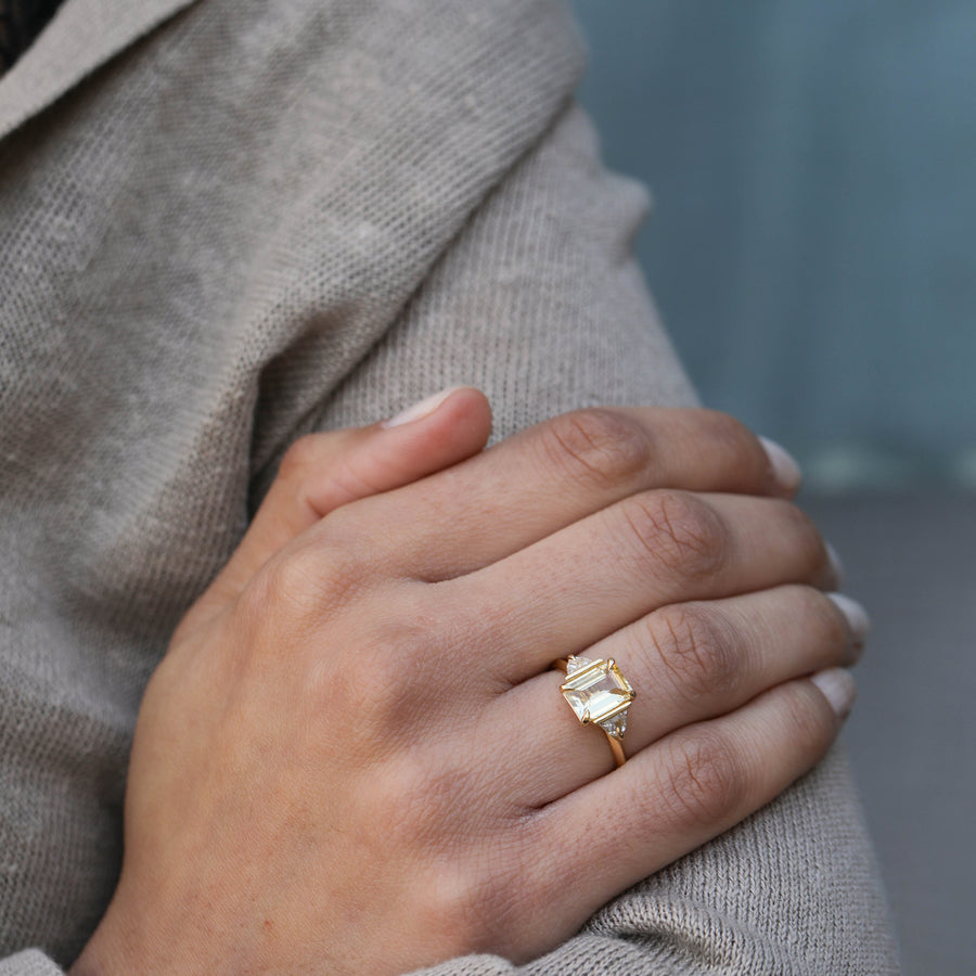 The Oyapok Ring by East London jeweller Rachel Boston | Discover our collections of unique and timeless engagement rings, wedding rings, and modern fine jewellery. - Rachel Boston Jewellery