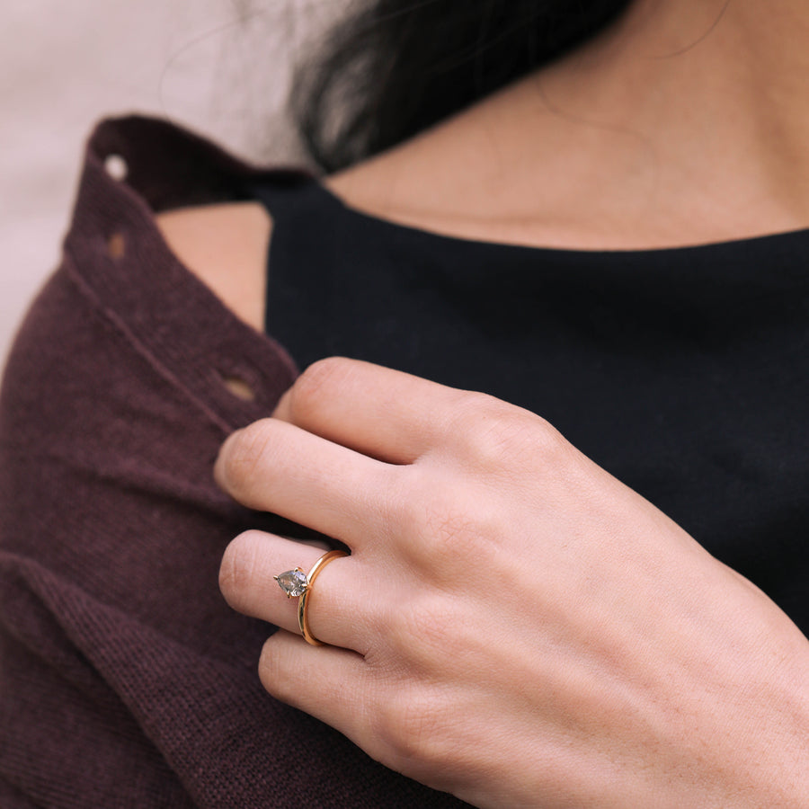 The Plutus Ring by East London jeweller Rachel Boston | Discover our collections of unique and timeless engagement rings, wedding rings, and modern fine jewellery. - Rachel Boston Jewellery