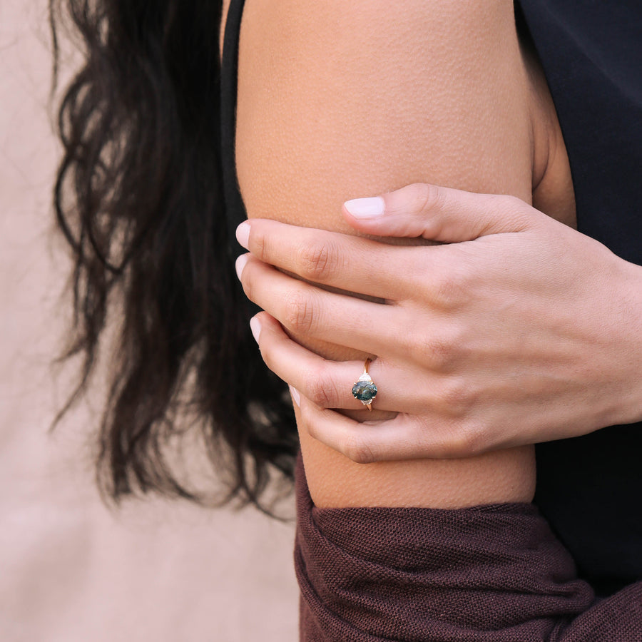 The Sarare Ring by East London jeweller Rachel Boston | Discover our collections of unique and timeless engagement rings, wedding rings, and modern fine jewellery. - Rachel Boston Jewellery