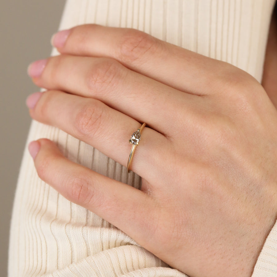 The X- Reims Ring by East London jeweller Rachel Boston | Discover our collections of unique and timeless engagement rings, wedding rings, and modern fine jewellery. - Rachel Boston Jewellery