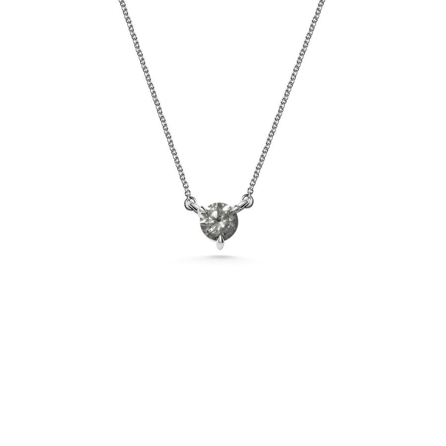 The 5mm Salt and Pepper Grey Diamond Necklace - 0.60ct by East London jeweller Rachel Boston | Discover our collections of unique and timeless engagement rings, wedding rings, and modern fine jewellery. - Rachel Boston Jewellery
