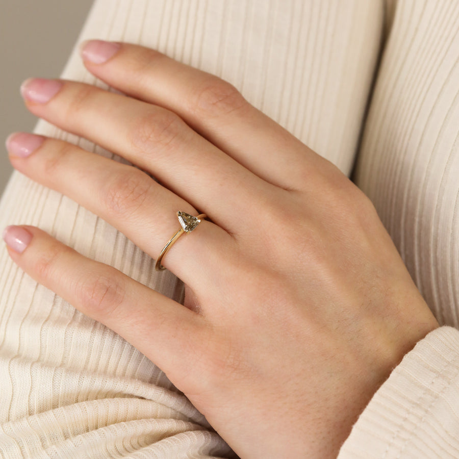 The X - Vertus Ring by East London jeweller Rachel Boston | Discover our collections of unique and timeless engagement rings, wedding rings, and modern fine jewellery. - Rachel Boston Jewellery