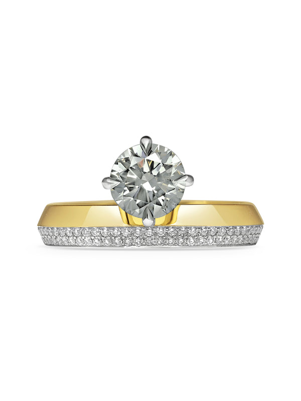 The WILKIN Ring by East London jeweller Rachel Boston | Discover our collections of unique and timeless engagement rings, wedding rings, and modern fine jewellery.