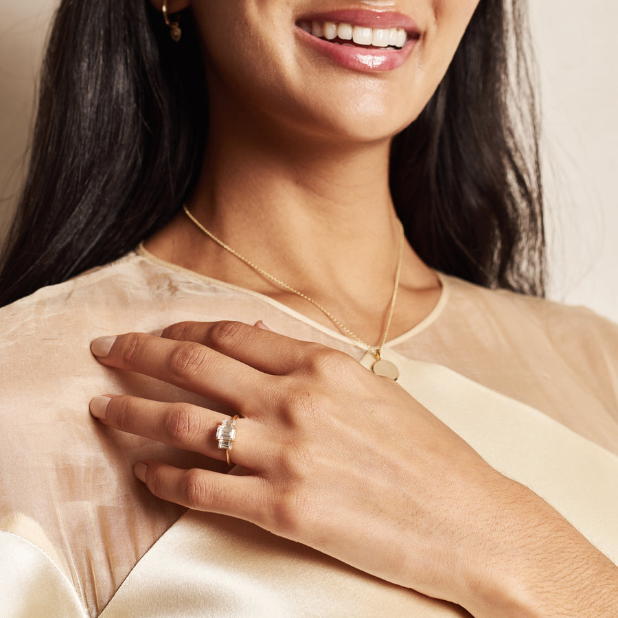The Flora Ring by East London jeweller Rachel Boston | Discover our collections of unique and timeless engagement rings, wedding rings, and modern fine jewellery. - Rachel Boston Jewellery