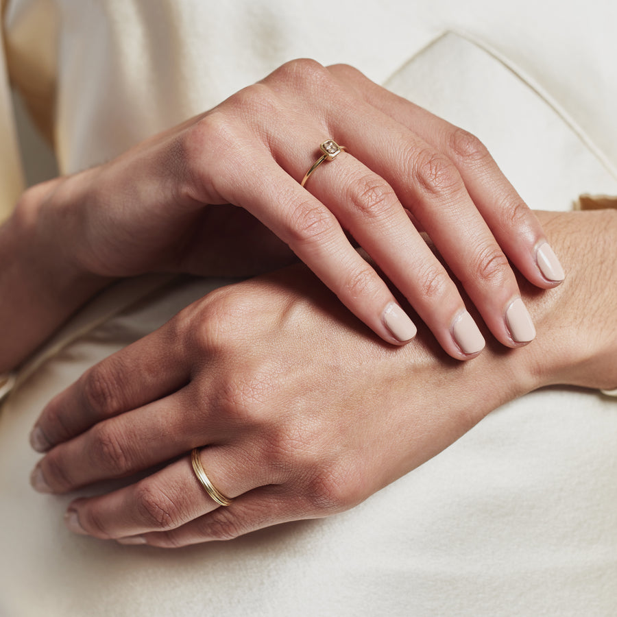 The X - Chatillion Ring by East London jeweller Rachel Boston | Discover our collections of unique and timeless engagement rings, wedding rings, and modern fine jewellery. - Rachel Boston Jewellery