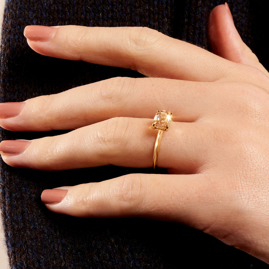 The X - Bocono Ring by East London jeweller Rachel Boston | Discover our collections of unique and timeless engagement rings, wedding rings, and modern fine jewellery. - Rachel Boston Jewellery