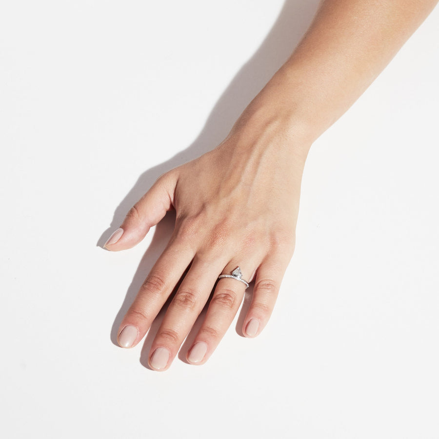 The X - Geb Ring by East London jeweller Rachel Boston | Discover our collections of unique and timeless engagement rings, wedding rings, and modern fine jewellery. - Rachel Boston Jewellery
