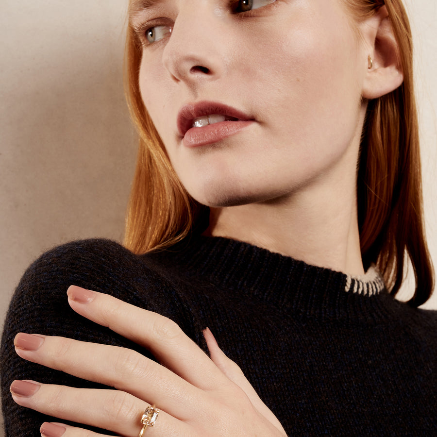 The X - Bocono Ring by East London jeweller Rachel Boston | Discover our collections of unique and timeless engagement rings, wedding rings, and modern fine jewellery. - Rachel Boston Jewellery