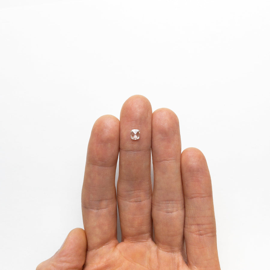 The 0.45ct 5.35x4.82x1.72mm SI2+ G Cushion Rosecut 🇨🇦 21487-01 by East London jeweller Rachel Boston | Discover our collections of unique and timeless engagement rings, wedding rings, and modern fine jewellery. - Rachel Boston Jewellery