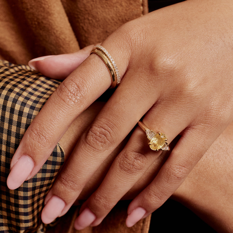 The X - Solari Ring by East London jeweller Rachel Boston | Discover our collections of unique and timeless engagement rings, wedding rings, and modern fine jewellery. - Rachel Boston Jewellery