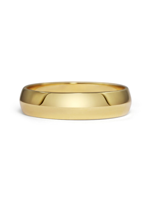 The Knife Edge Band - 5mm by East London jeweller Rachel Boston | Discover our collections of unique and timeless engagement rings, wedding rings, and modern fine jewellery.