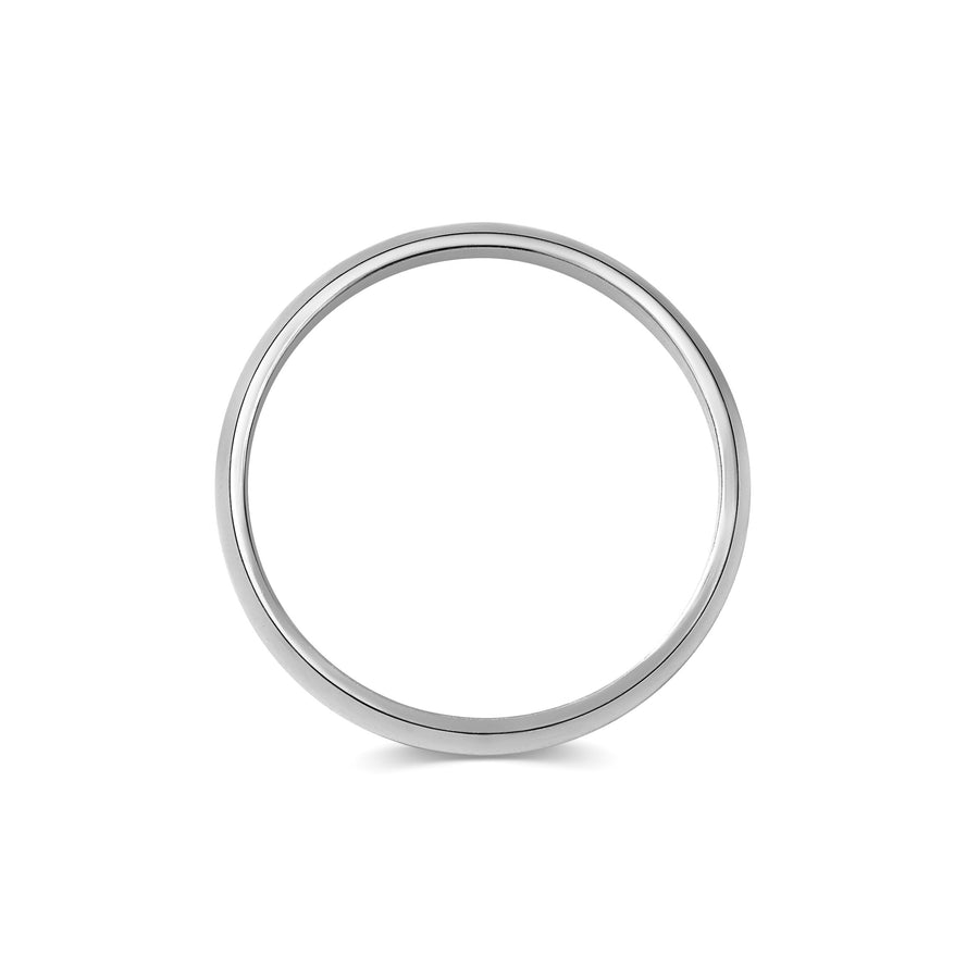 The Polished D Shape Wedding Band - 5mm by East London jeweller Rachel Boston | Discover our collections of unique and timeless engagement rings, wedding rings, and modern fine jewellery. - Rachel Boston Jewellery