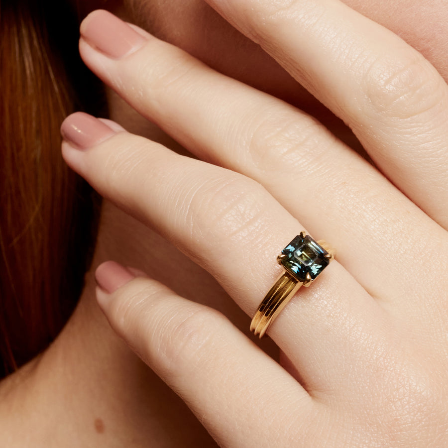 The X - Orinoco Ring by East London jeweller Rachel Boston | Discover our collections of unique and timeless engagement rings, wedding rings, and modern fine jewellery. - Rachel Boston Jewellery