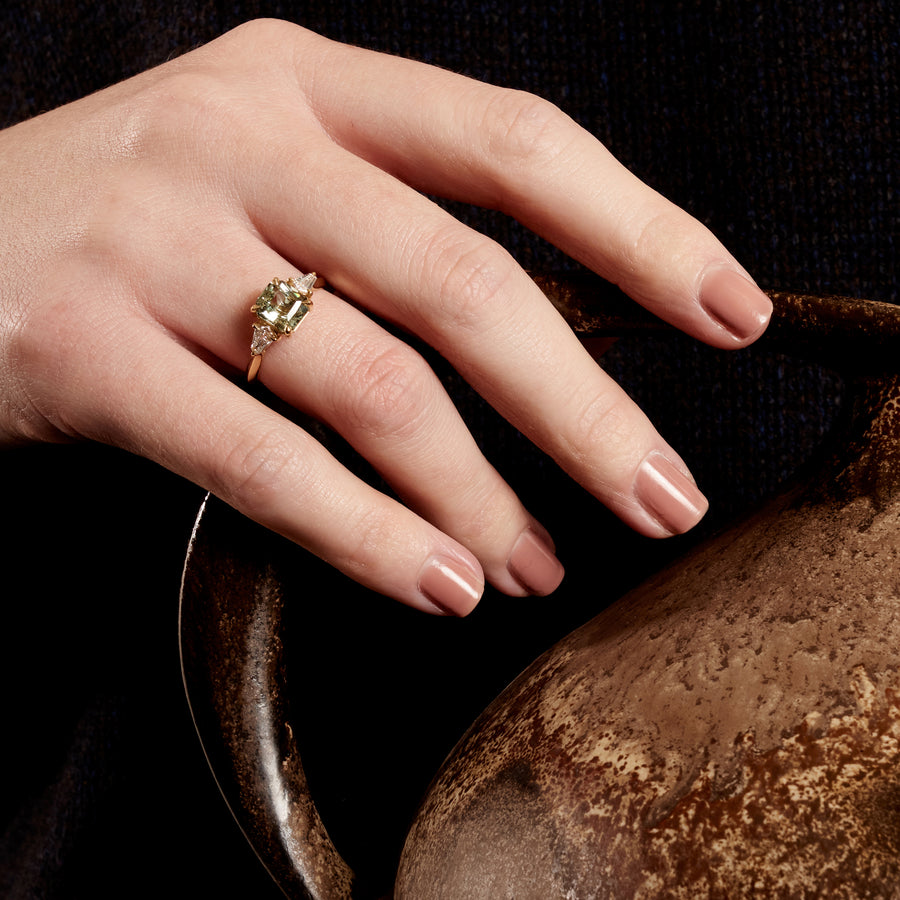 The X - Aponguao Ring by East London jeweller Rachel Boston | Discover our collections of unique and timeless engagement rings, wedding rings, and modern fine jewellery. - Rachel Boston Jewellery