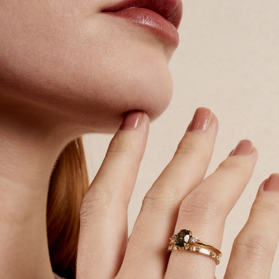 The X - Leopoldo Ring by East London jeweller Rachel Boston | Discover our collections of unique and timeless engagement rings, wedding rings, and modern fine jewellery. - Rachel Boston Jewellery