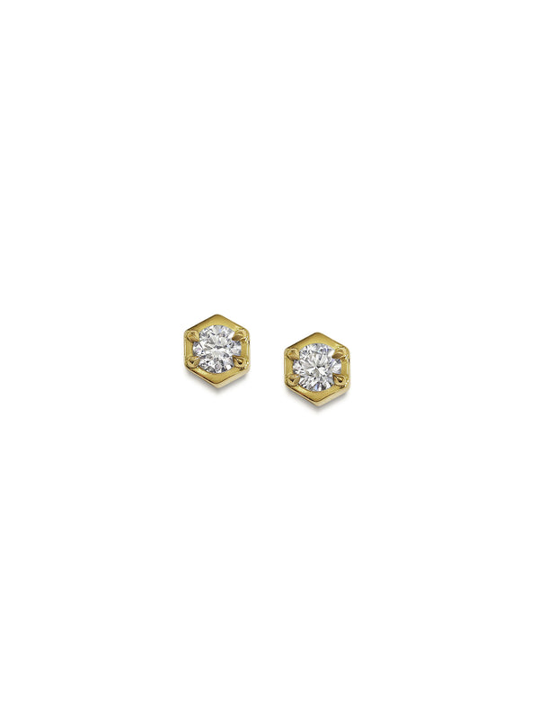 The Aquila Diamond Stud Earrings by East London jeweller Rachel Boston | Discover our collections of unique and timeless engagement rings, wedding rings, and modern fine jewellery.