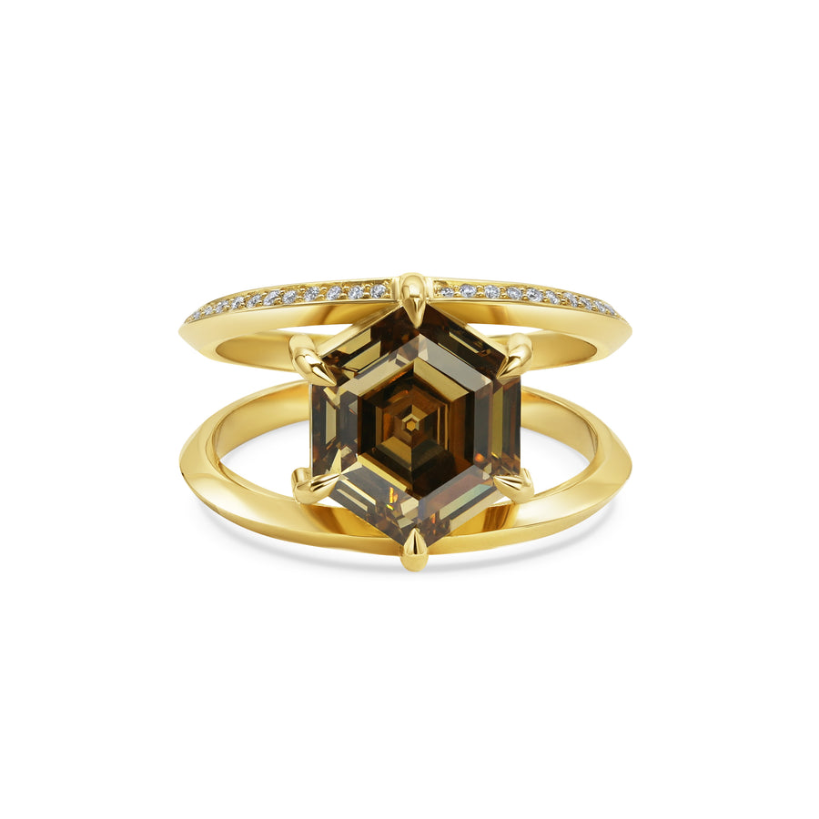 The X - Anteros Ring by East London jeweller Rachel Boston | Discover our collections of unique and timeless engagement rings, wedding rings, and modern fine jewellery. - Rachel Boston Jewellery