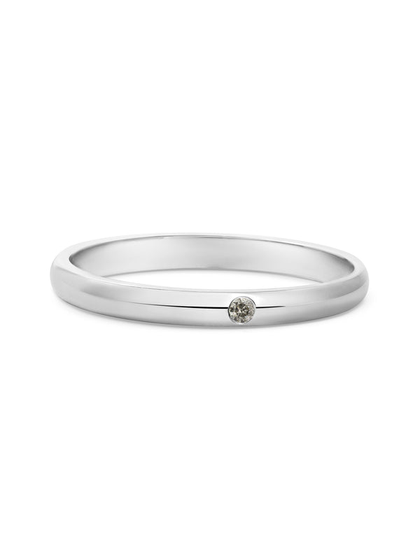 The Grey Unum Ring by East London jeweller Rachel Boston | Discover our collections of unique and timeless engagement rings, wedding rings, and modern fine jewellery.