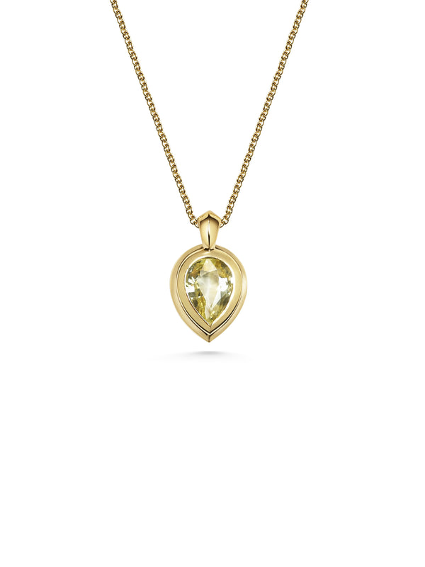 The X- Hepworth Necklace - 0.81ct Yellow by East London jeweller Rachel Boston | Discover our collections of unique and timeless engagement rings, wedding rings, and modern fine jewellery.