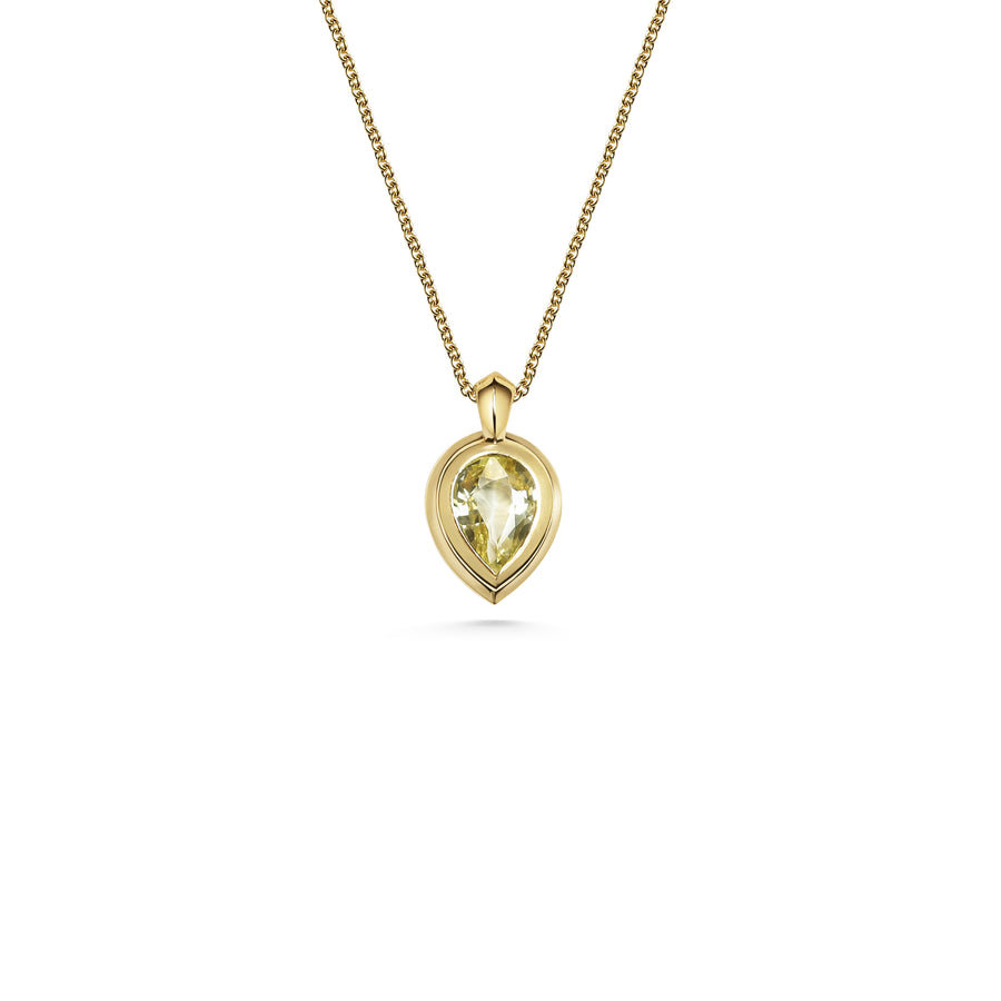 The X- Hepworth Necklace - 0.81ct Yellow by East London jeweller Rachel Boston | Discover our collections of unique and timeless engagement rings, wedding rings, and modern fine jewellery. - Rachel Boston Jewellery
