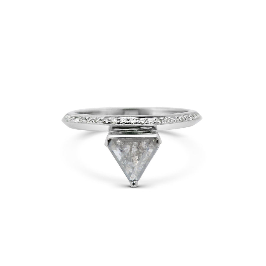 The X - Geb Ring by East London jeweller Rachel Boston | Discover our collections of unique and timeless engagement rings, wedding rings, and modern fine jewellery. - Rachel Boston Jewellery