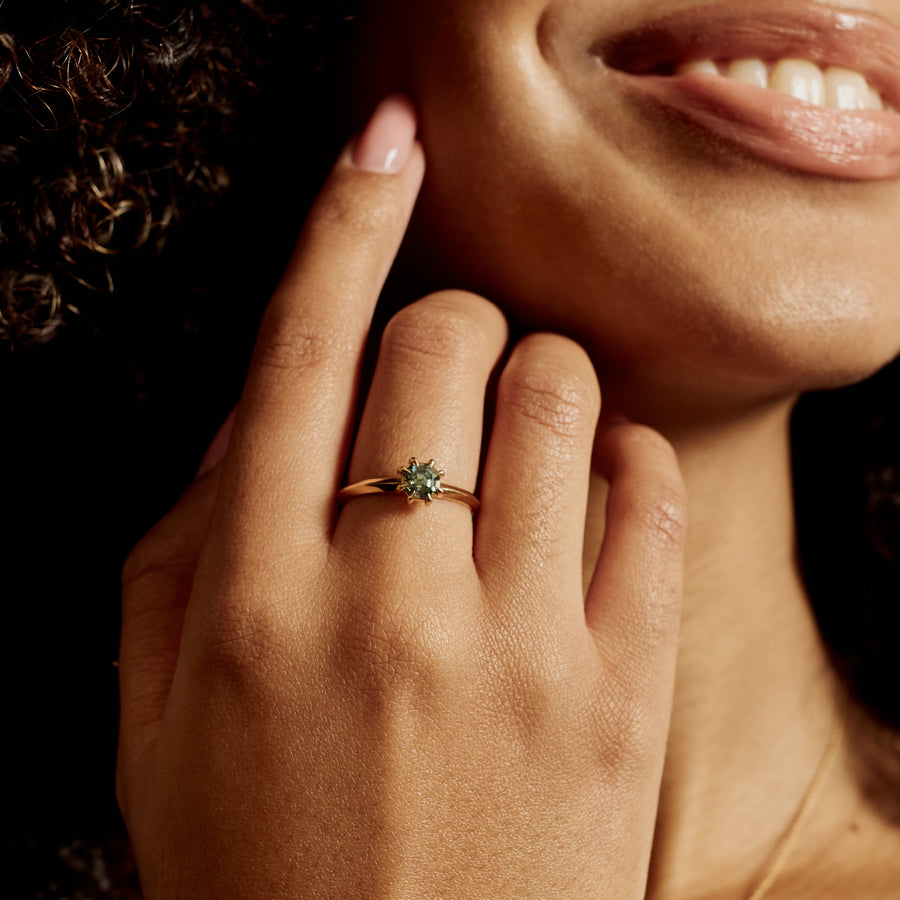 The X - Igara Ring by East London jeweller Rachel Boston | Discover our collections of unique and timeless engagement rings, wedding rings, and modern fine jewellery. - Rachel Boston Jewellery