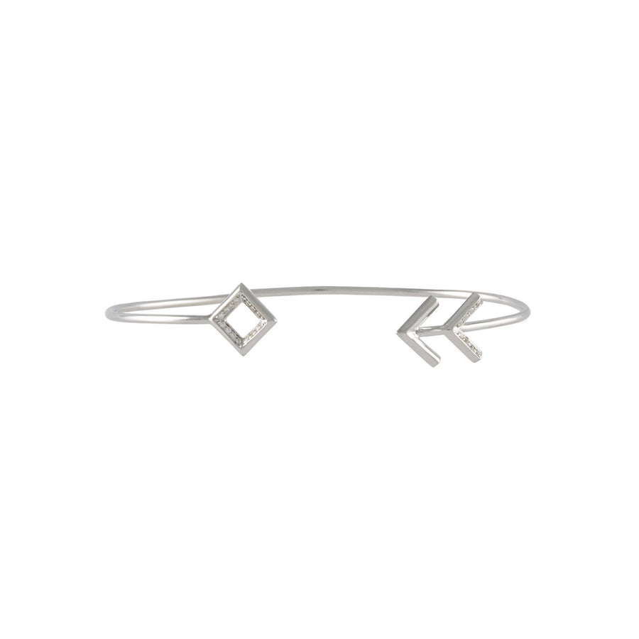 The Ing Tiwaz Cuff by East London jeweller Rachel Boston | Discover our collections of unique and timeless engagement rings, wedding rings, and modern fine jewellery. - Rachel Boston Jewellery