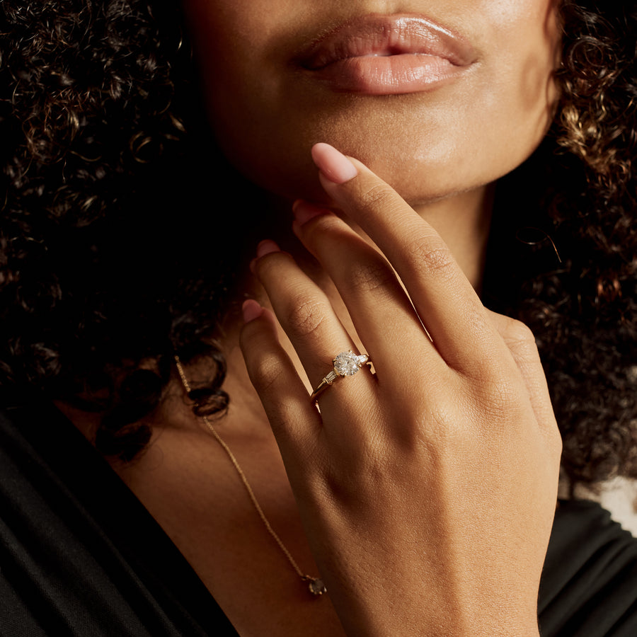 The Edith Ring by East London jeweller Rachel Boston | Discover our collections of unique and timeless engagement rings, wedding rings, and modern fine jewellery. - Rachel Boston Jewellery