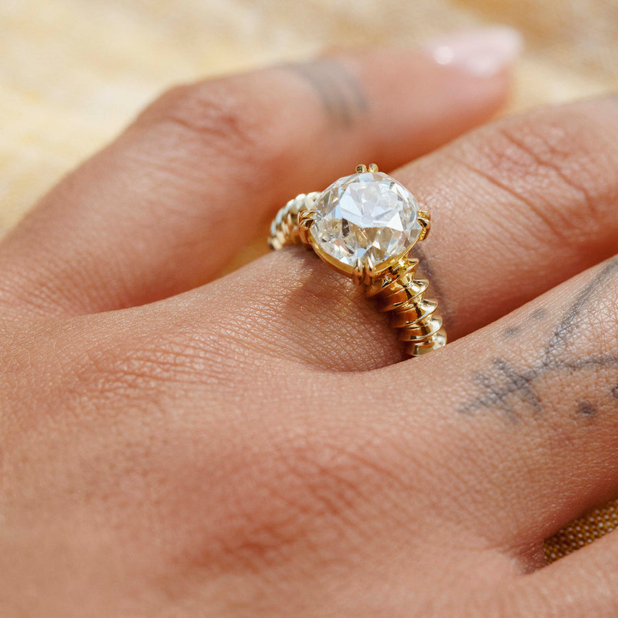 The X - Suadela Ring by East London jeweller Rachel Boston | Discover our collections of unique and timeless engagement rings, wedding rings, and modern fine jewellery. - Rachel Boston Jewellery