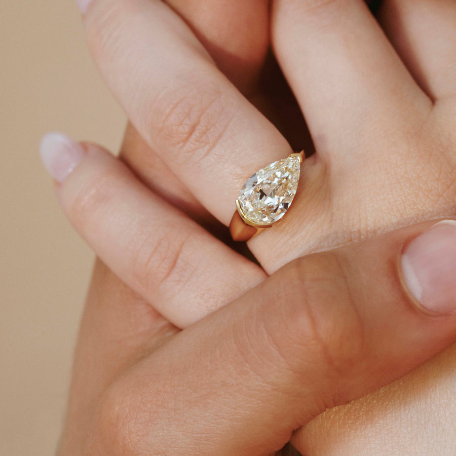 The X - Voluptas Ring by East London jeweller Rachel Boston | Discover our collections of unique and timeless engagement rings, wedding rings, and modern fine jewellery. - Rachel Boston Jewellery
