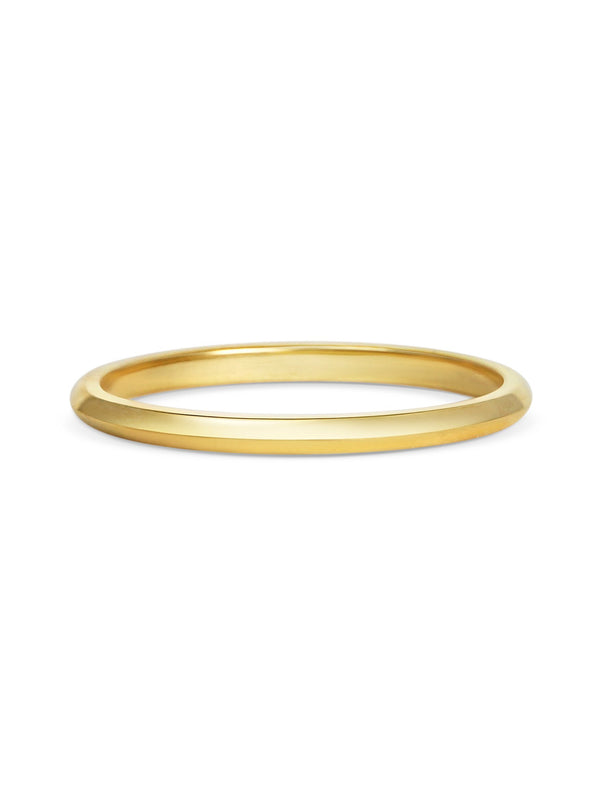 The Knife Edge Band - 1.5mm by East London jeweller Rachel Boston | Discover our collections of unique and timeless engagement rings, wedding rings, and modern fine jewellery.