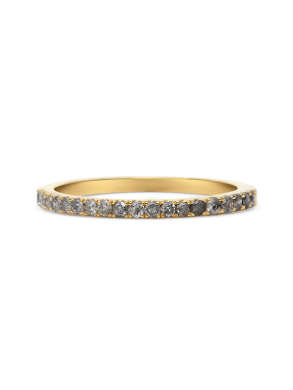 The Grey Diamond Circulum Band by East London jeweller Rachel Boston | Discover our collections of unique and timeless engagement rings, wedding rings, and modern fine jewellery.