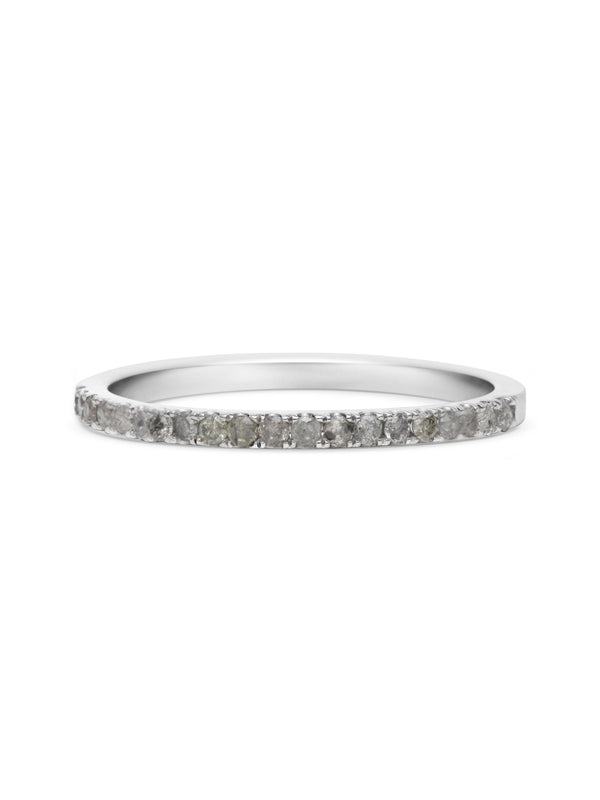 The Grey Diamond Circulum Band by East London jeweller Rachel Boston | Discover our collections of unique and timeless engagement rings, wedding rings, and modern fine jewellery.