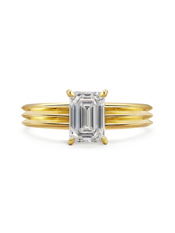 The Rosa Ring by East London jeweller Rachel Boston | Discover our collections of unique and timeless engagement rings, wedding rings, and modern fine jewellery.