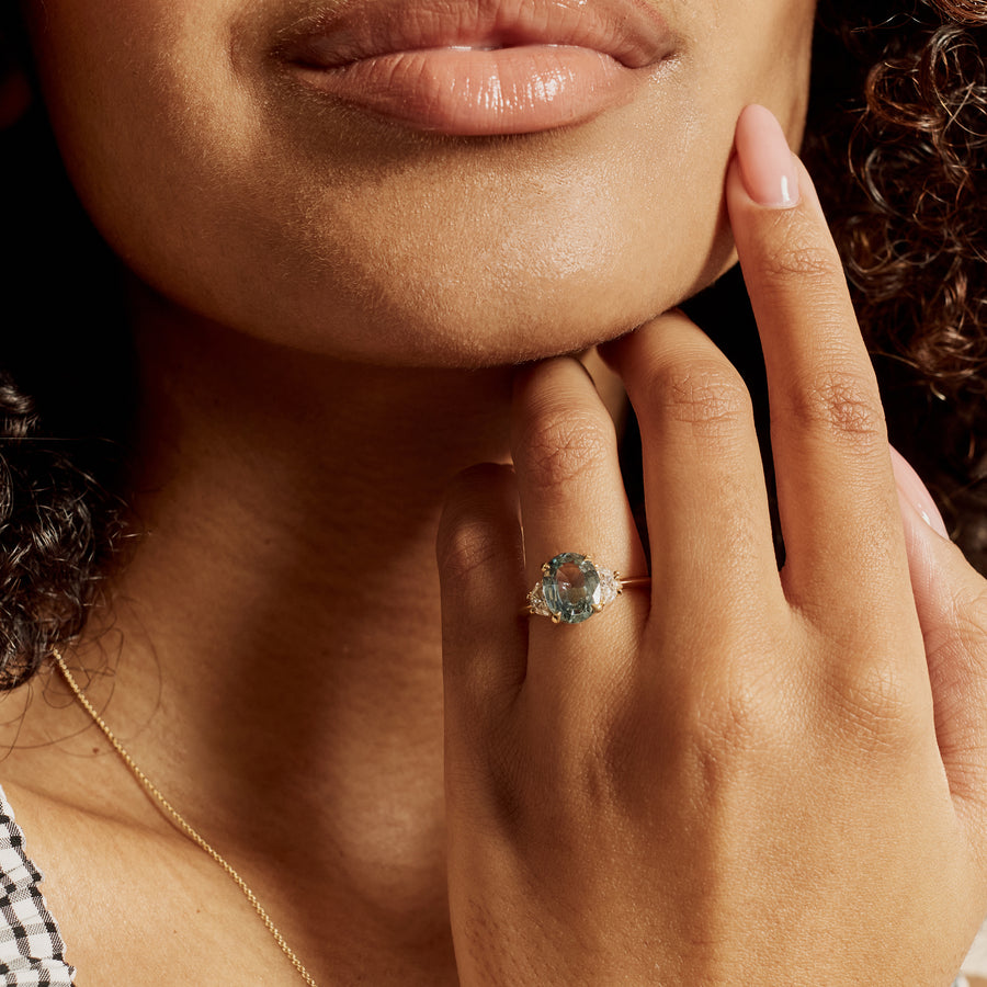 The X - Sarare Ring by East London jeweller Rachel Boston | Discover our collections of unique and timeless engagement rings, wedding rings, and modern fine jewellery. - Rachel Boston Jewellery