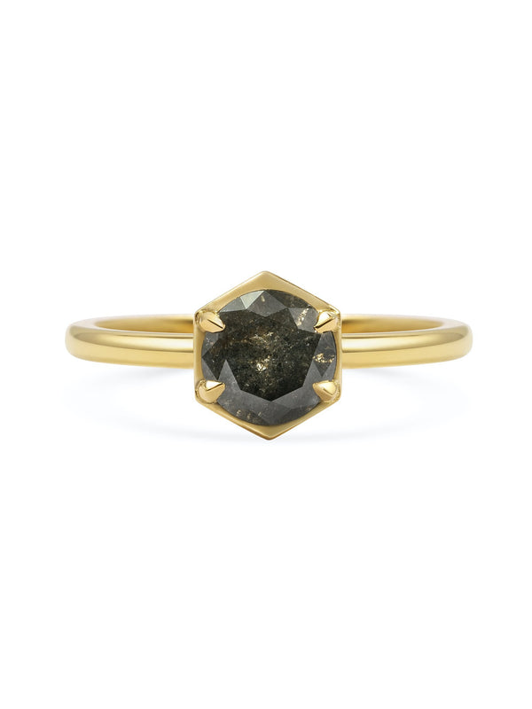 X - Aquila - Dark Grey Ring - Rachel Boston Jewellery