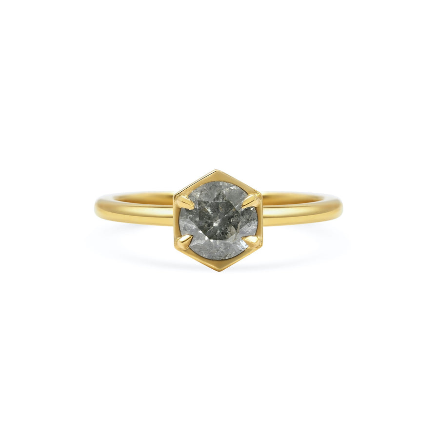 The X - Aquila - Light Grey Ring by East London jeweller Rachel Boston | Discover our collections of unique and timeless engagement rings, wedding rings, and modern fine jewellery. - Rachel Boston Jewellery