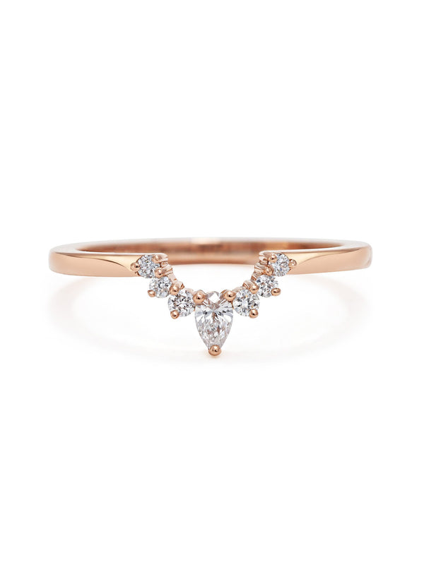 The Comet Encke Wedding Band by East London jeweller Rachel Boston | Discover our collections of unique and timeless engagement rings, wedding rings, and modern fine jewellery.