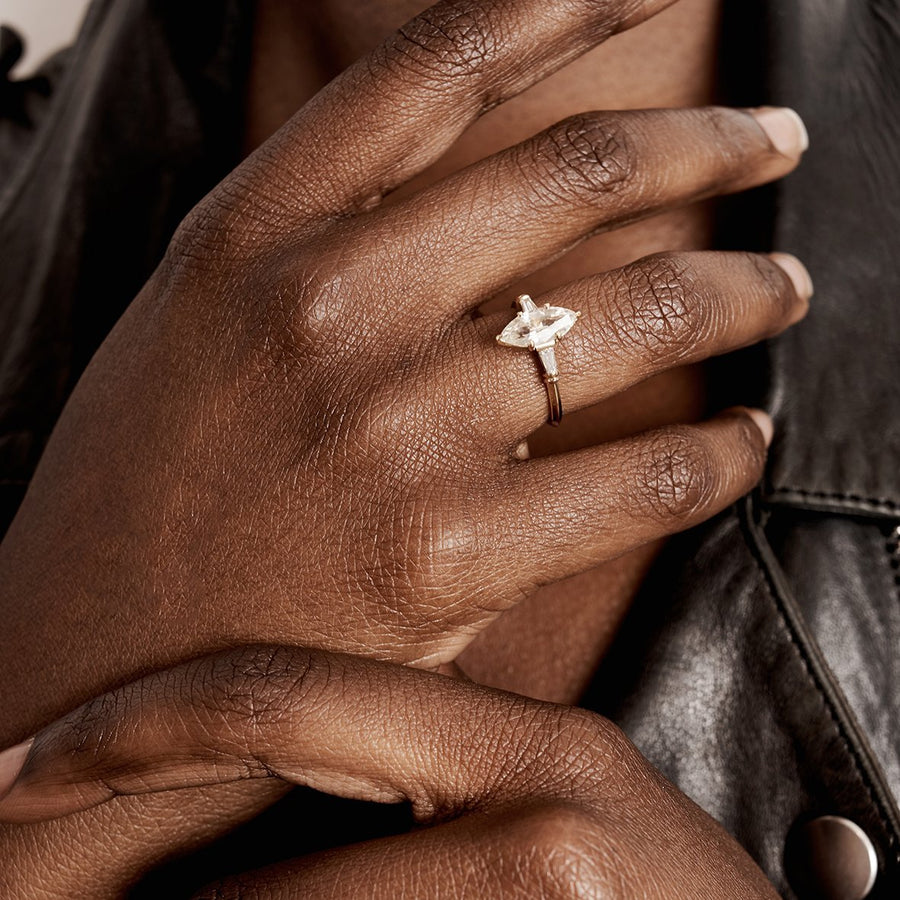 The X - Pao Ring by East London jeweller Rachel Boston | Discover our collections of unique and timeless engagement rings, wedding rings, and modern fine jewellery. - Rachel Boston Jewellery