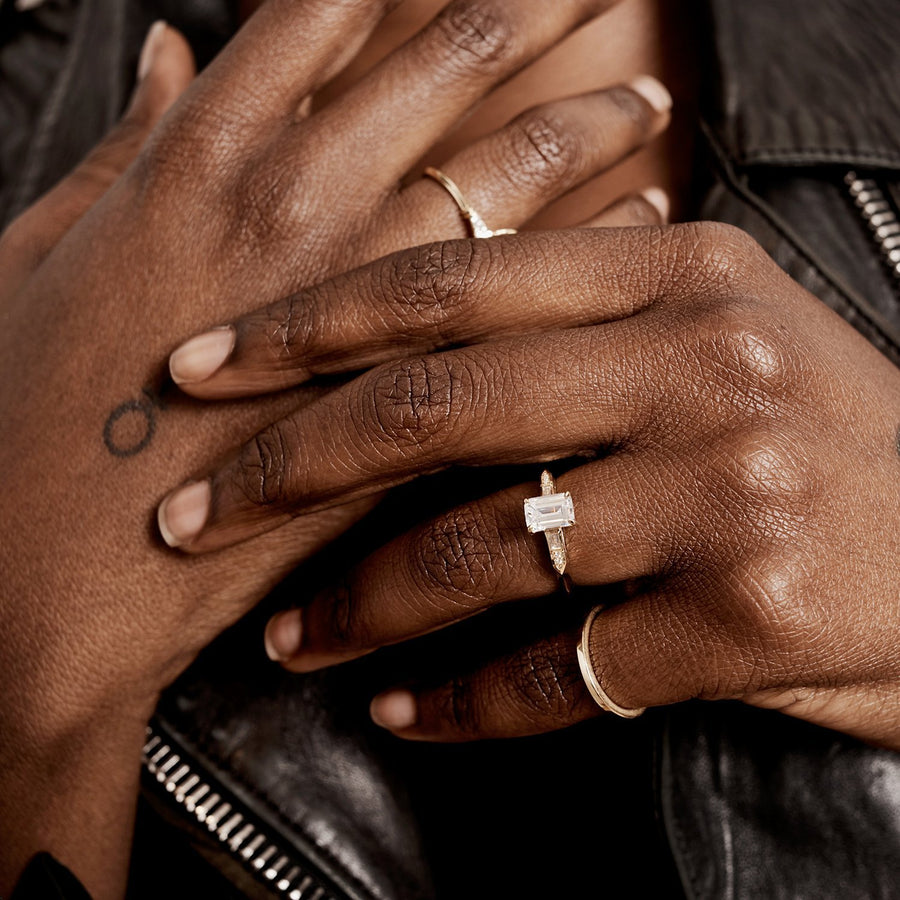 The Leona Ring by East London jeweller Rachel Boston | Discover our collections of unique and timeless engagement rings, wedding rings, and modern fine jewellery. - Rachel Boston Jewellery