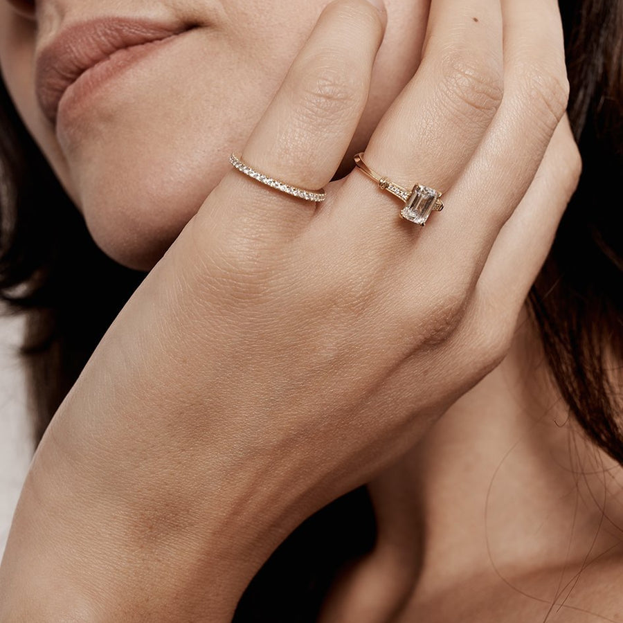 The Olive Ring by East London jeweller Rachel Boston | Discover our collections of unique and timeless engagement rings, wedding rings, and modern fine jewellery. - Rachel Boston Jewellery