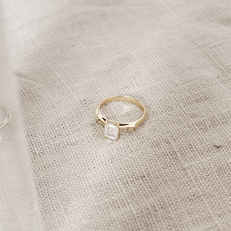 The Leona Ring by East London jeweller Rachel Boston | Discover our collections of unique and timeless engagement rings, wedding rings, and modern fine jewellery. - Rachel Boston Jewellery
