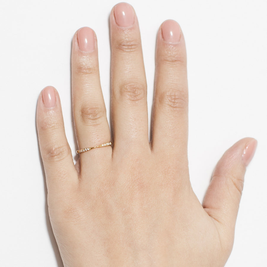 The Diamond Union Band by East London jeweller Rachel Boston | Discover our collections of unique and timeless engagement rings, wedding rings, and modern fine jewellery. - Rachel Boston Jewellery