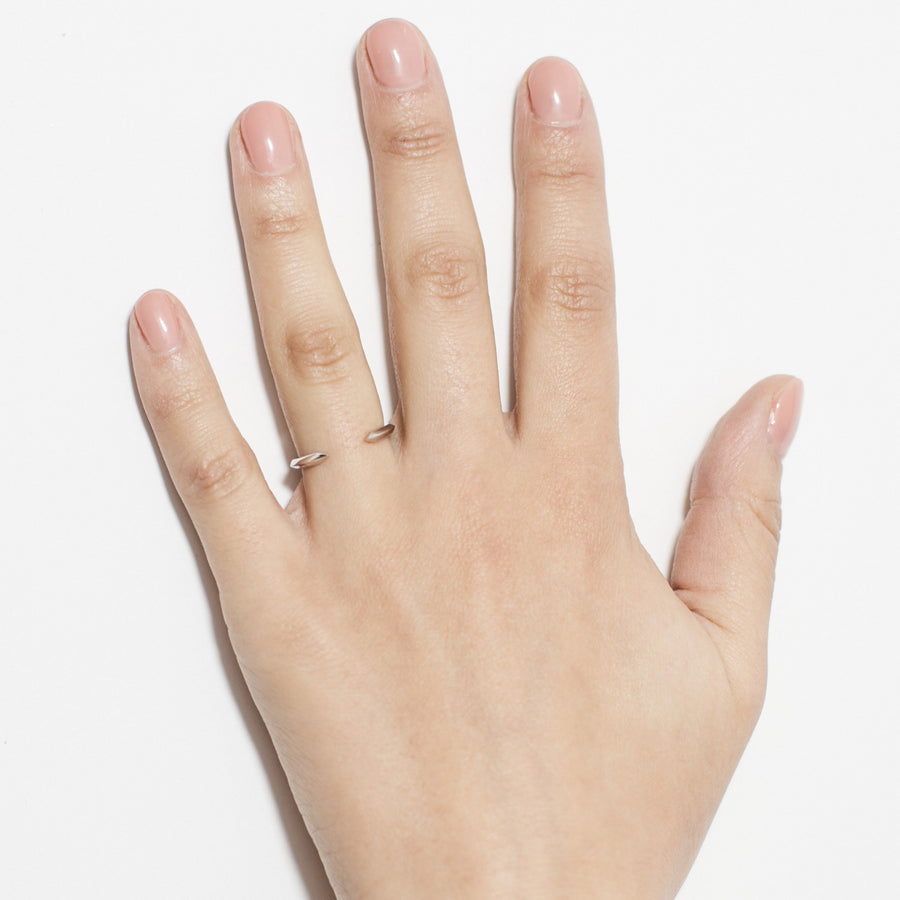 The Split Band by East London jeweller Rachel Boston | Discover our collections of unique and timeless engagement rings, wedding rings, and modern fine jewellery. - Rachel Boston Jewellery