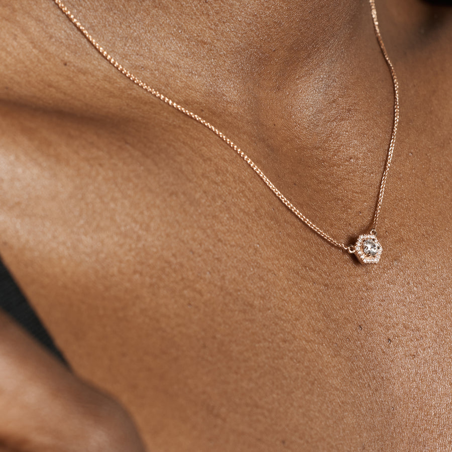 The Phoenix Necklace by East London jeweller Rachel Boston | Discover our collections of unique and timeless engagement rings, wedding rings, and modern fine jewellery. - Rachel Boston Jewellery