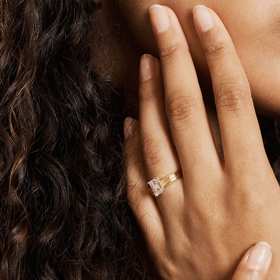 The Rosa Ring by East London jeweller Rachel Boston | Discover our collections of unique and timeless engagement rings, wedding rings, and modern fine jewellery. - Rachel Boston Jewellery