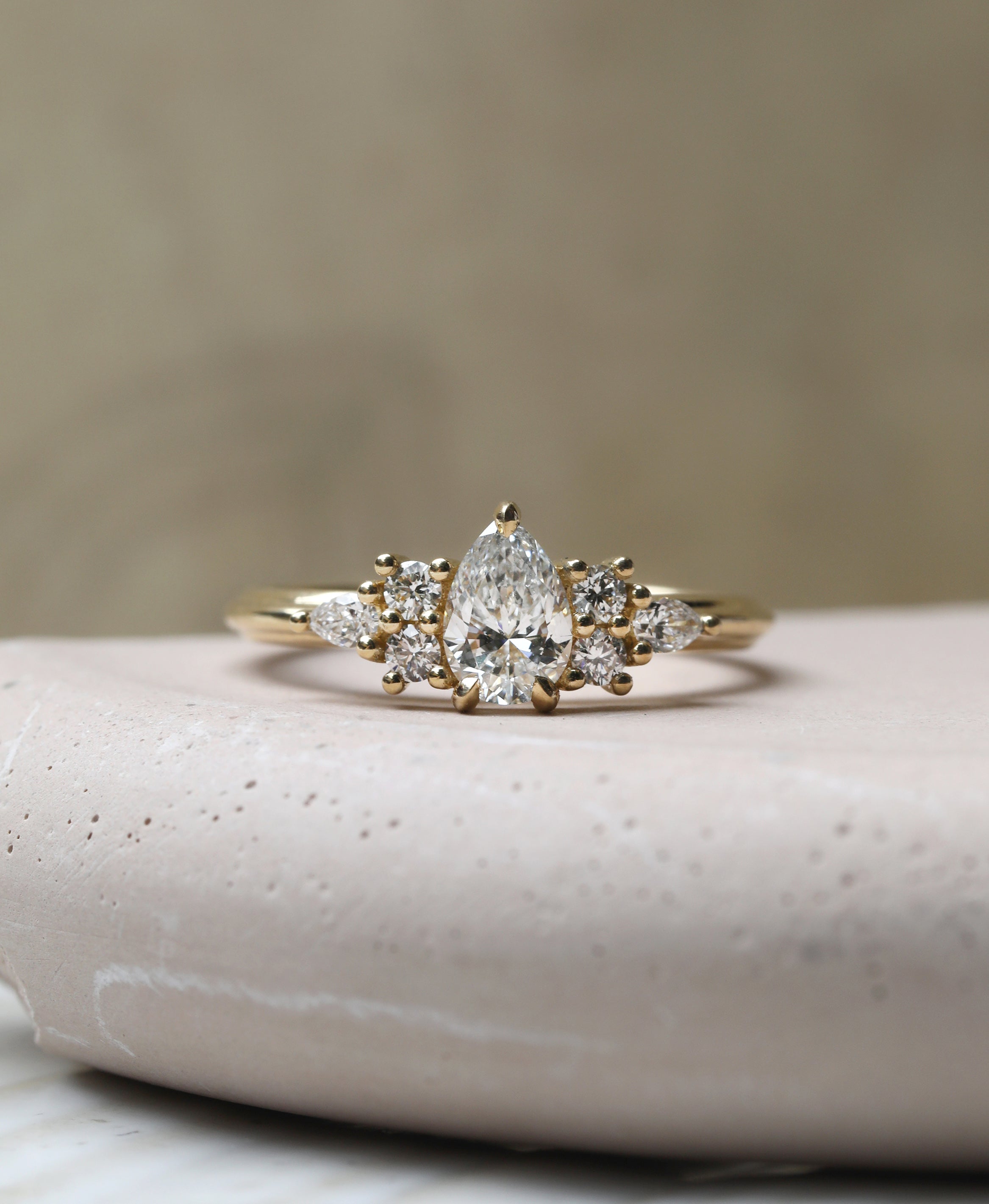 Neil Lane Pear-Shaped Diamond Engagement Ring 1-7/8 ct tw 14K White Gold |  Kay