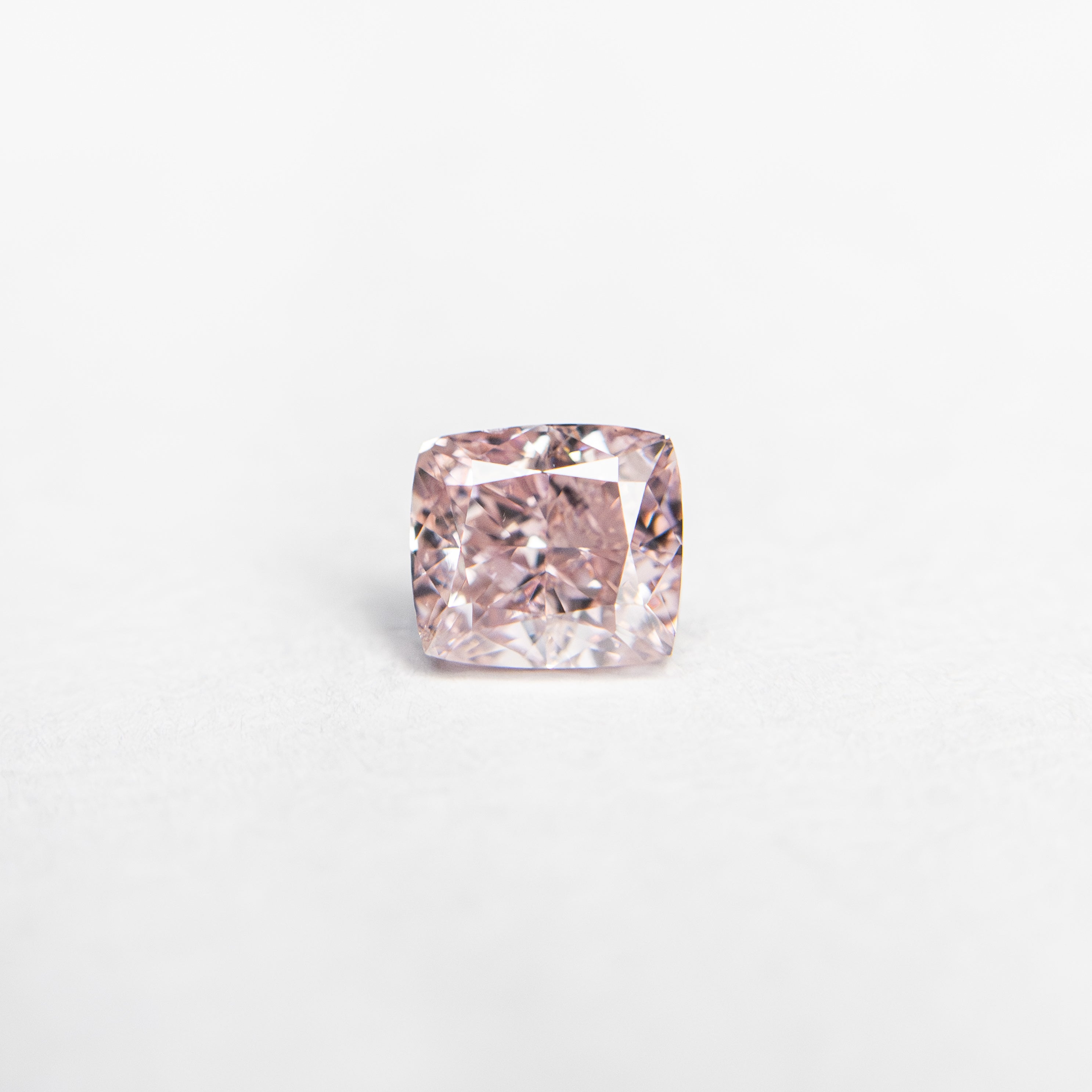 The 0.37ct 4.02x3.60x2.65mm GIA SI2 Fancy Pink Cushion Brilliant 🇦🇺 24141-01 by East London jeweller Rachel Boston | Discover our collections of unique and timeless engagement rings, wedding rings, and modern fine jewellery.